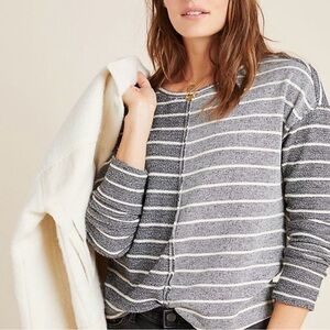 Anthropologie Devin Textured Sweatshirt Size XS